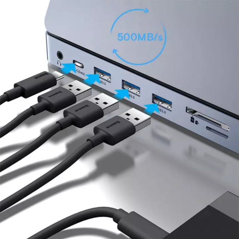 هاب 11 پورت USB-C باسئوس مدل BS-OH060
