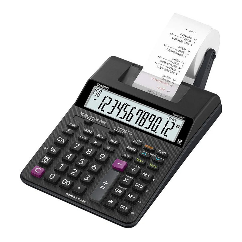 ماشین حساب کاسیو مدل HR-100RC