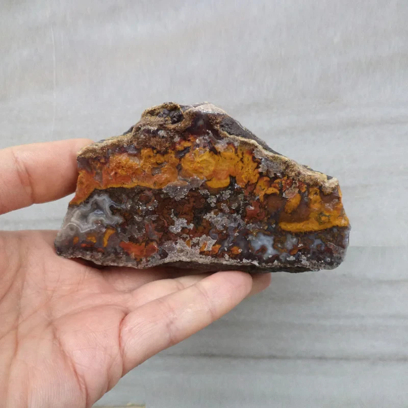 سنگ راف عقیق مدل منظره کد RS1088