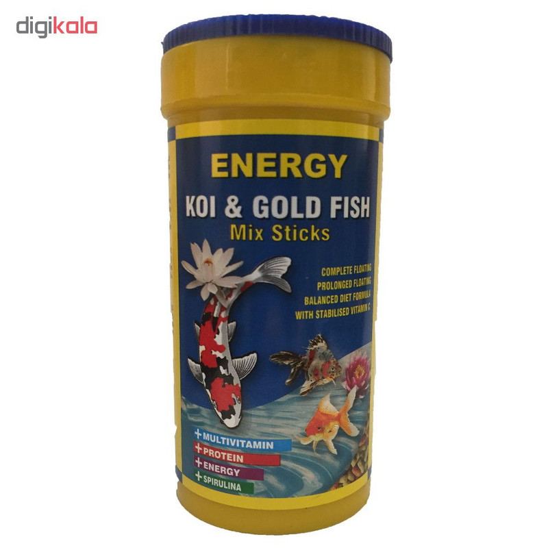 غذا ماهی انرژی مدل KOI & Gold fish Mix sticks حجم 250 میلی لیتر
