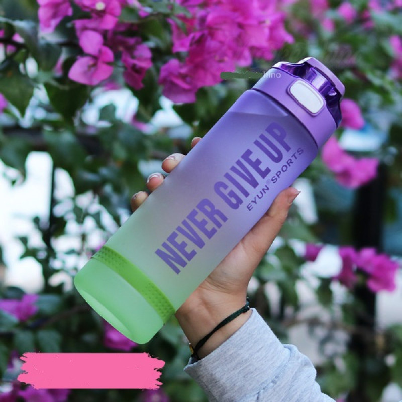 قمقمه مدل never give up گنجایش 1 لیتر