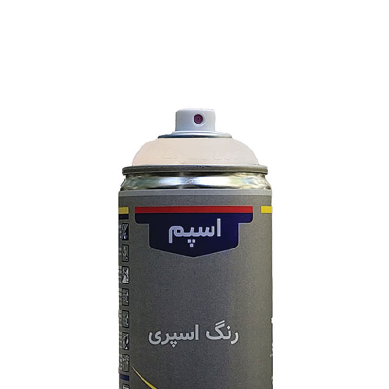اسپری رنگ سفید براق اسپم مدل glossy white حجم 300 میلی لیتر