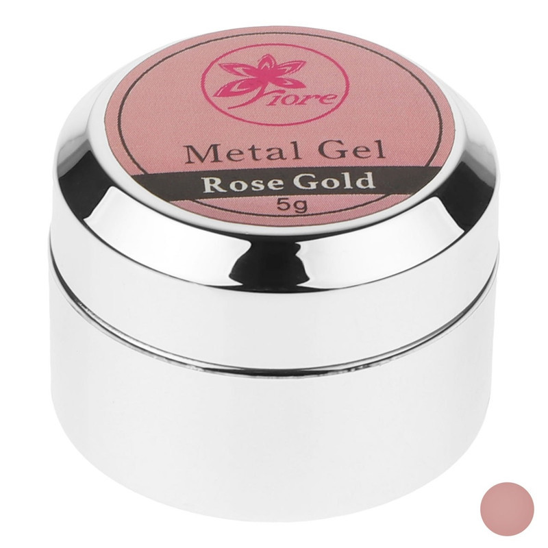 ژل کاشت ناخن فیوره مدل Metal وزن 5 گرم رنگ رزگلد