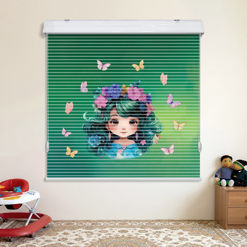 پرده زبرا مدل شب و روز زبران سایز 150 × 120 سانتی‌متر