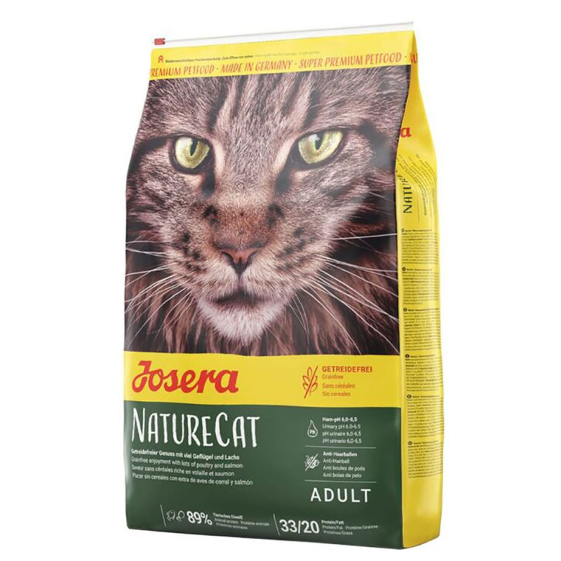 غذای خشک گربه جوسرا مدل NatureCat مناسب سلامت مجاری ادراری وزن 2 کیلوگرم