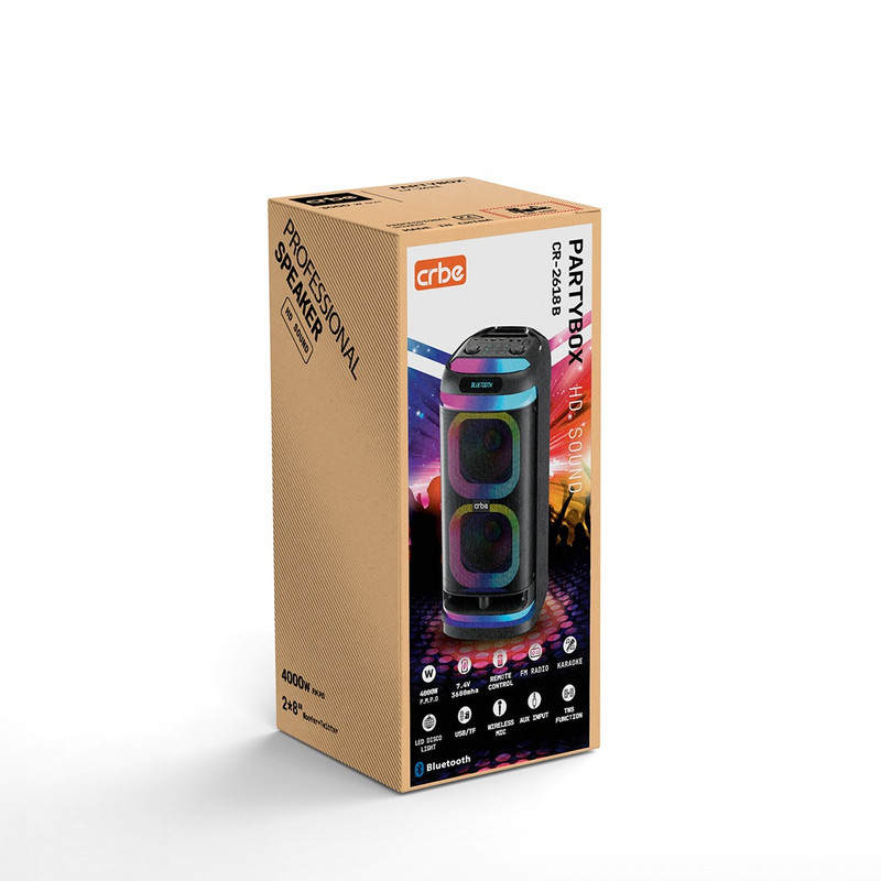اسپیکر بلوتوثی قابل حمل کربی مدل CR-2618 B