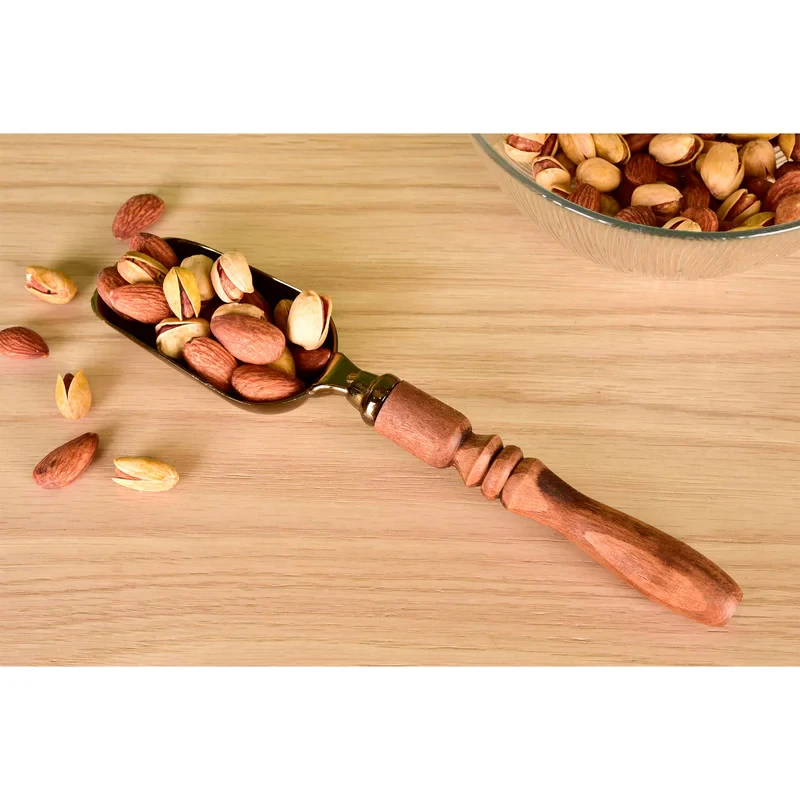 قاشق آجیل خوری مدل دسته چوبی