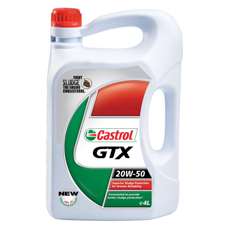 روغن موتور خودرو کاسترول مدل GTX 4L 20W50 SJ حجم 4 لیتر