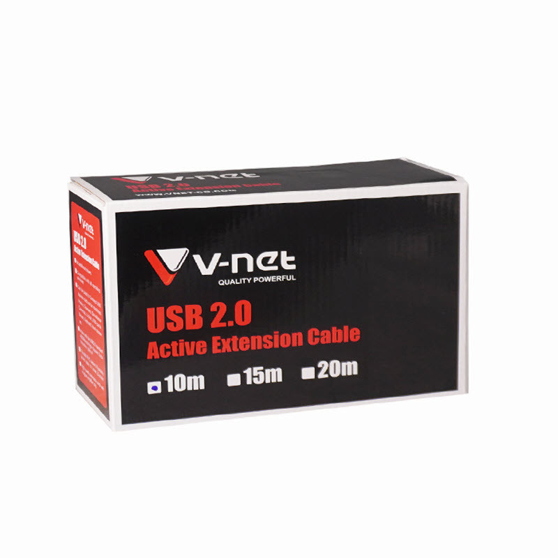 کابل افزایش طول USB 2.0 وی نت مدل V-CUE20100 طول 10 متر
