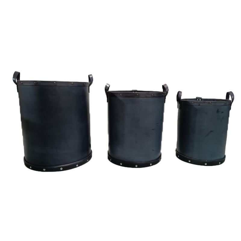 سبد رخت چرک مدل vif leather  مجموعه 3 عددی