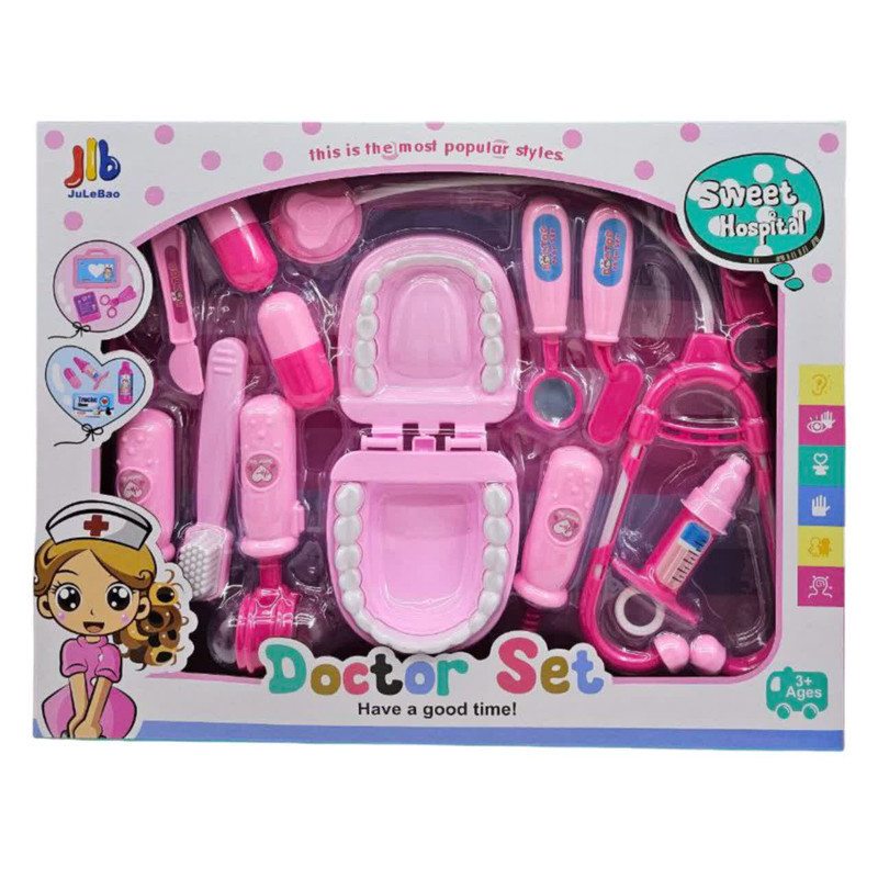 ست اسباب بازی تجهیزات پزشکی ناب سل مدل دندان پزشکی باتری خور چراغدار DOCTOR SET