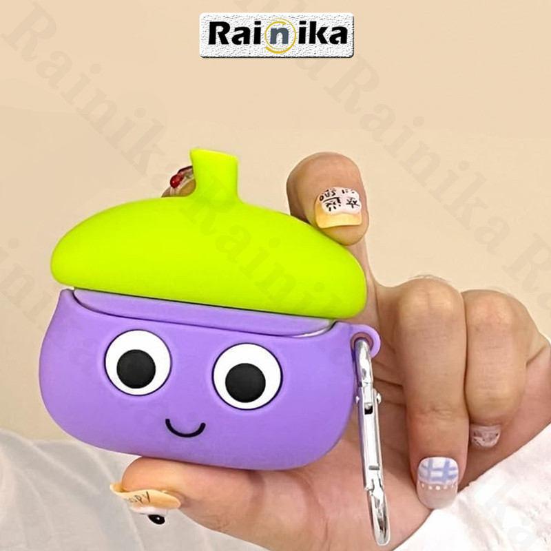 کاور رینیکا مدل Galaxy 3Pro Eggplant مناسب برای کیس هدفون سامسونگ Galaxy Buds 3  Buds 3 Pro (2024)  Buds 3 Fe (2025)