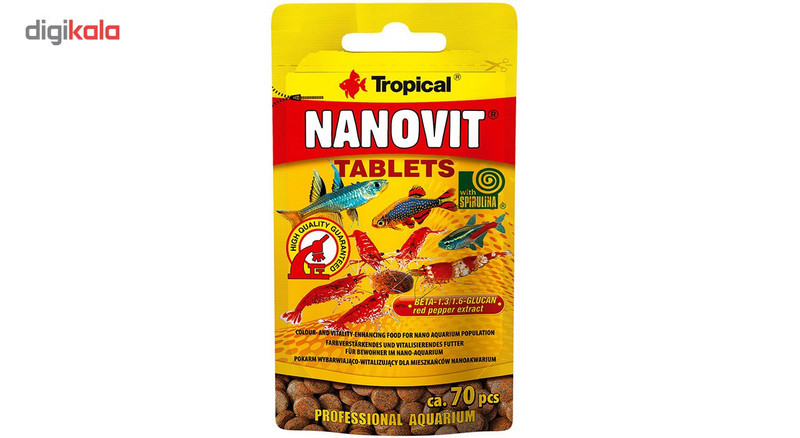 غذای ماهی تروپیکال مدل Nanovit Tablets وزن 10 گرم