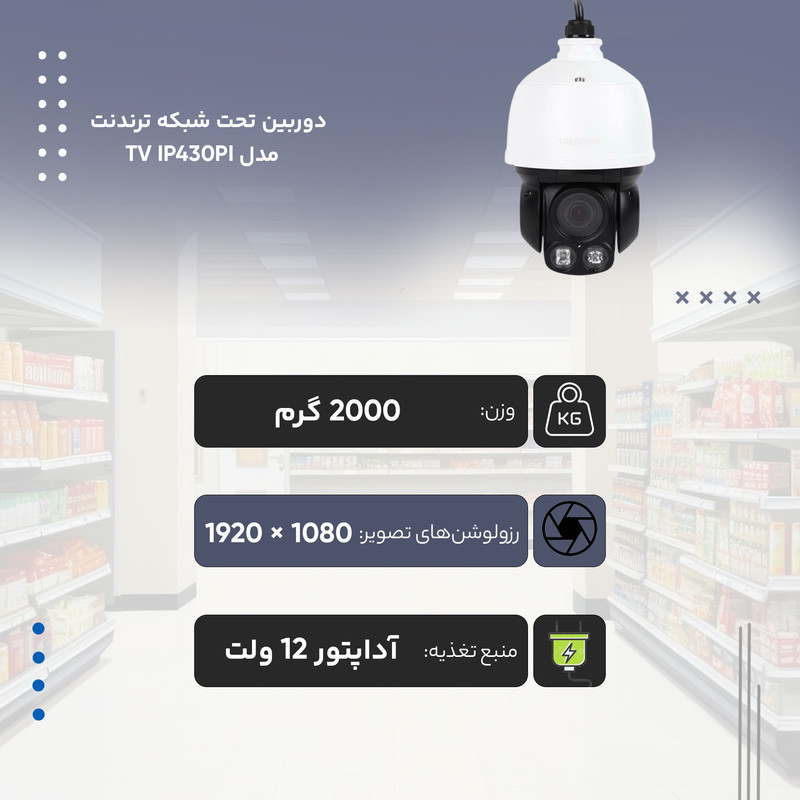 دوربین تحت شبکه ترندنت مدل TV IP430PI