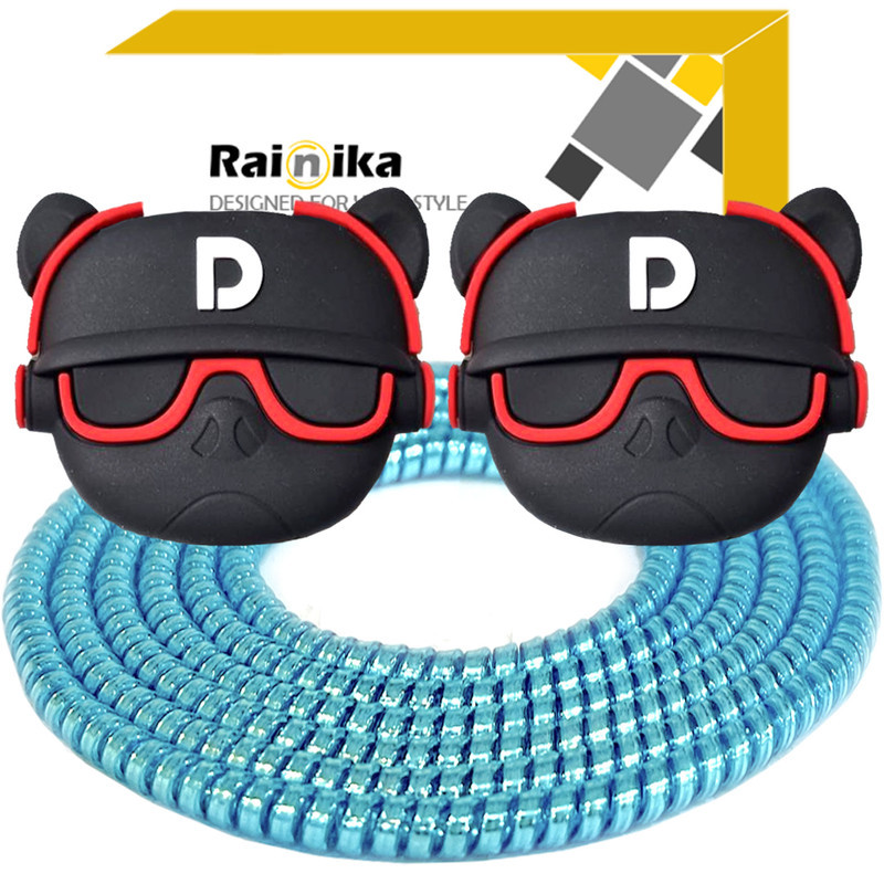 محافظ کابل شارژر و هندزفری رینیکا مدل Dog AAA 03 مجموعه 3 عددی
