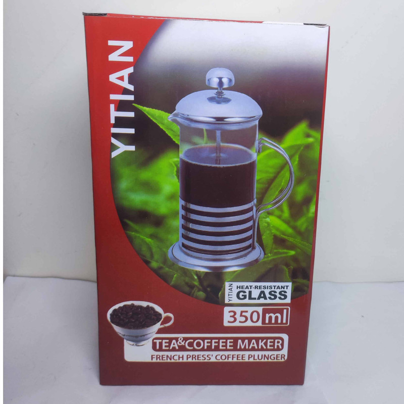 فرنچ پرس یی تیان مدل metal case کد 350ml