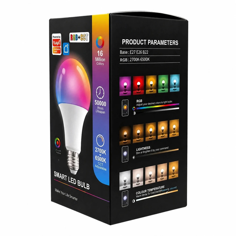 لامپ ال ای دی هوشمند 6 وات مدل smart led bulb پایه E27