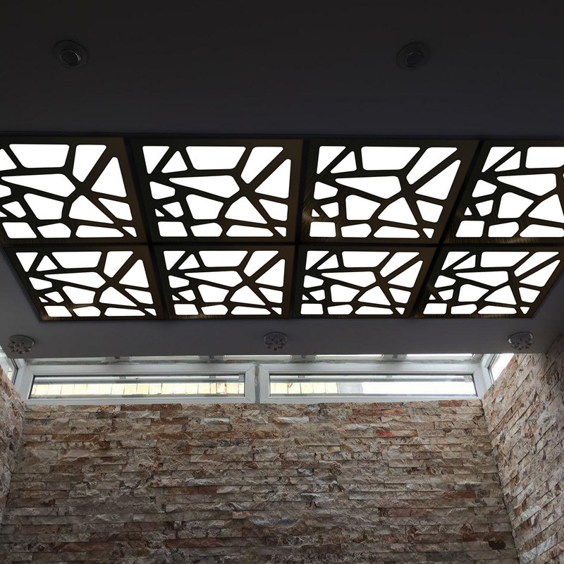 تایل سقفی آسمان مجازی بنی دکو مدل MC46 اندازه 60x60 سانتی متر مجموعه 4 عددی