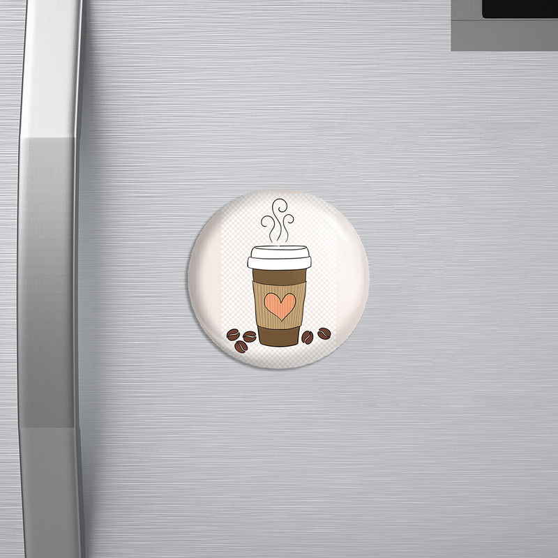 مگنت خندالو مدل قهوه Coffee  کد 22004