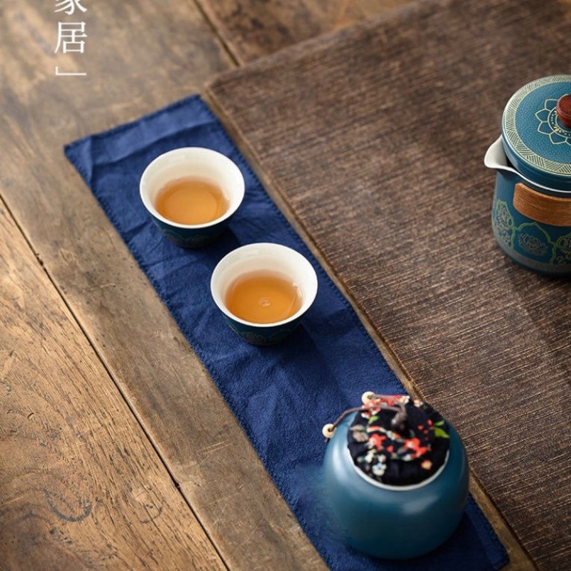 سرویس چای خوری 8 پارچه 3 نفره اشن مدل Herbal Tea طرح سنتی