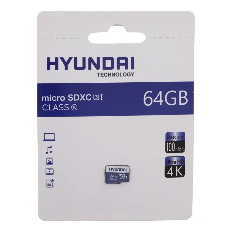 کارت حافظه هیوندای مدل VC A1 کلاس 10 استاندارد UHS-I U3 سرعت 100MBps ظرفیت 64گیگابایت
