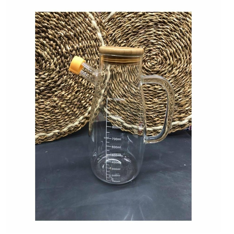 ظرف روغن ارو مدل درب بامبو کد TR-2501