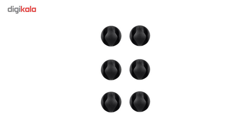 نگهدارنده کابل میلوتر مدل Double Clips بسته 6 عددی
