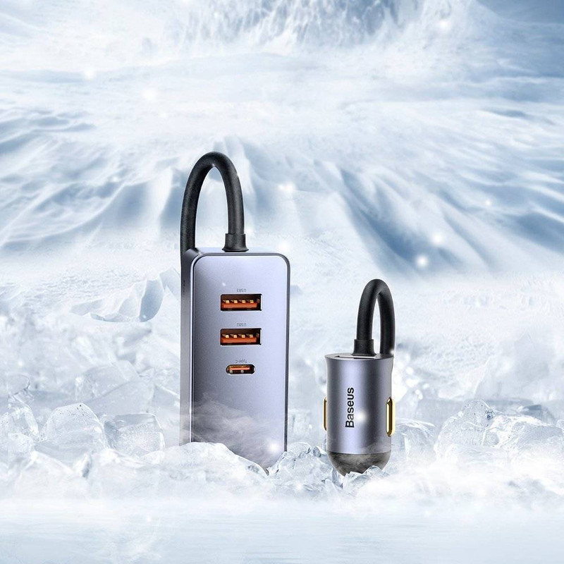 شارژر فندکی باسئوس مدل CCBT-B0G 120W