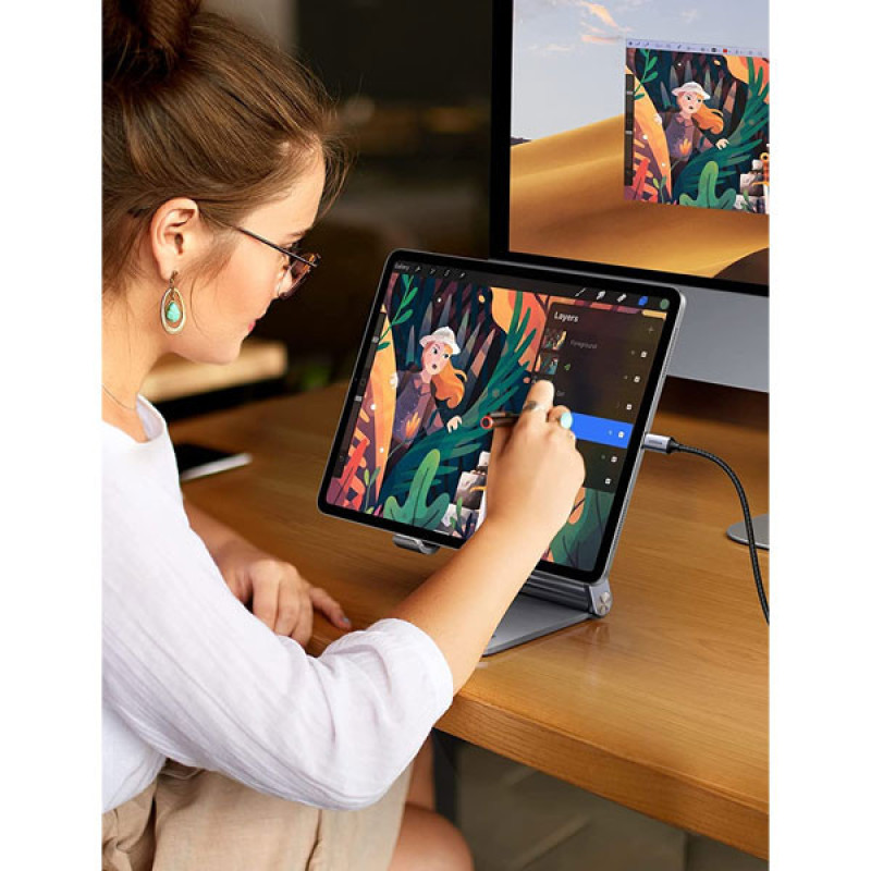 کابل تبدیل USB-C به HDMI یوگرین مدل MM142-50570 طول 1.5 متر
