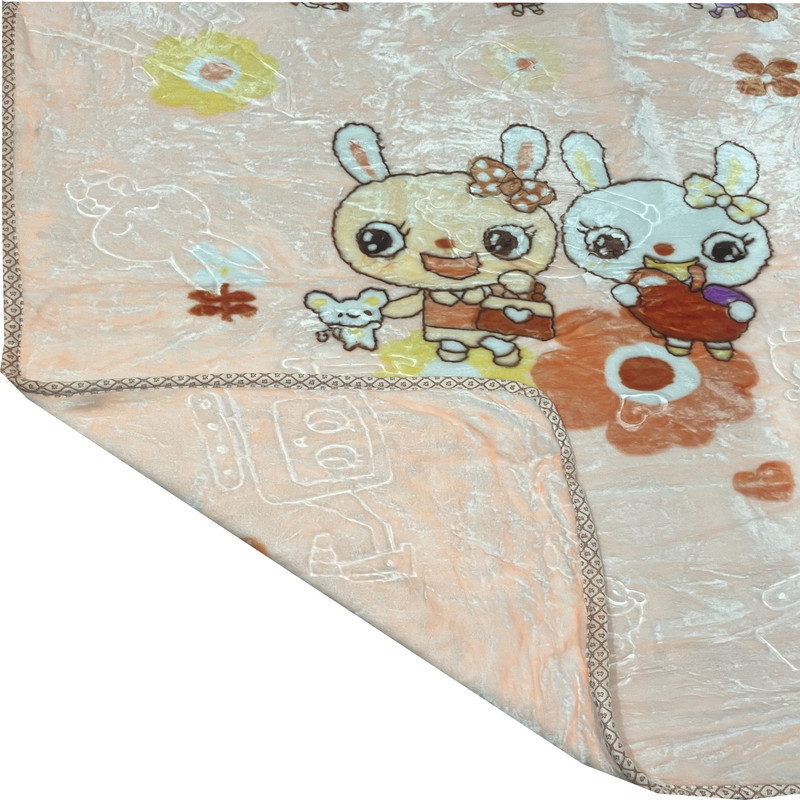 پتو کودک مدل آبجی خرگوشه سایز 120x100 سانتی متر