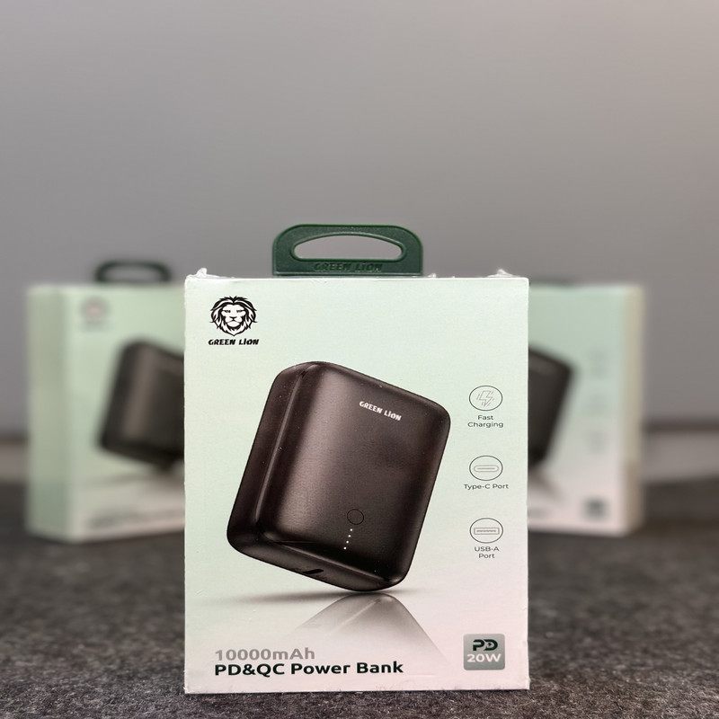 پاوربانک گرین لاین مدل PD&QC 20w ظرفیت 10000 میلی آمپر ساعت
