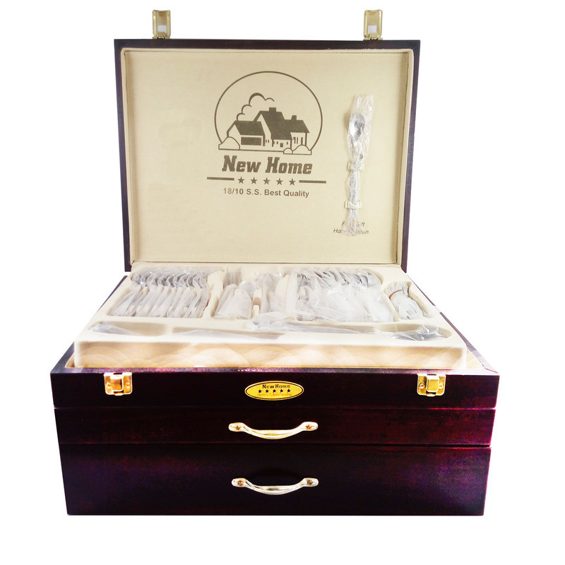 سرویس قاشق و چنگال 128 پارچه نیوهوم مدل HK800