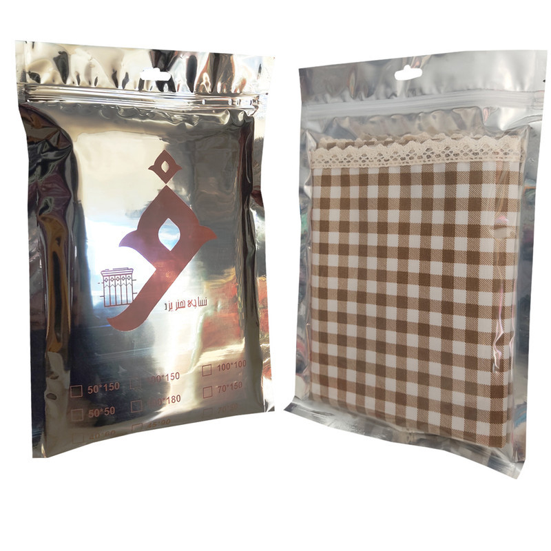 رومیزی نساجی دُر هنر یزد مدل چهارخانه cotton  سایز 90x90 سانتی‌متر