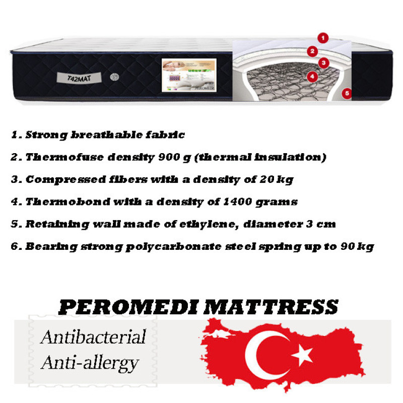 تشک پرومدی مدل T42MAT2020 دونفره سایز 160×200 سانتی متر