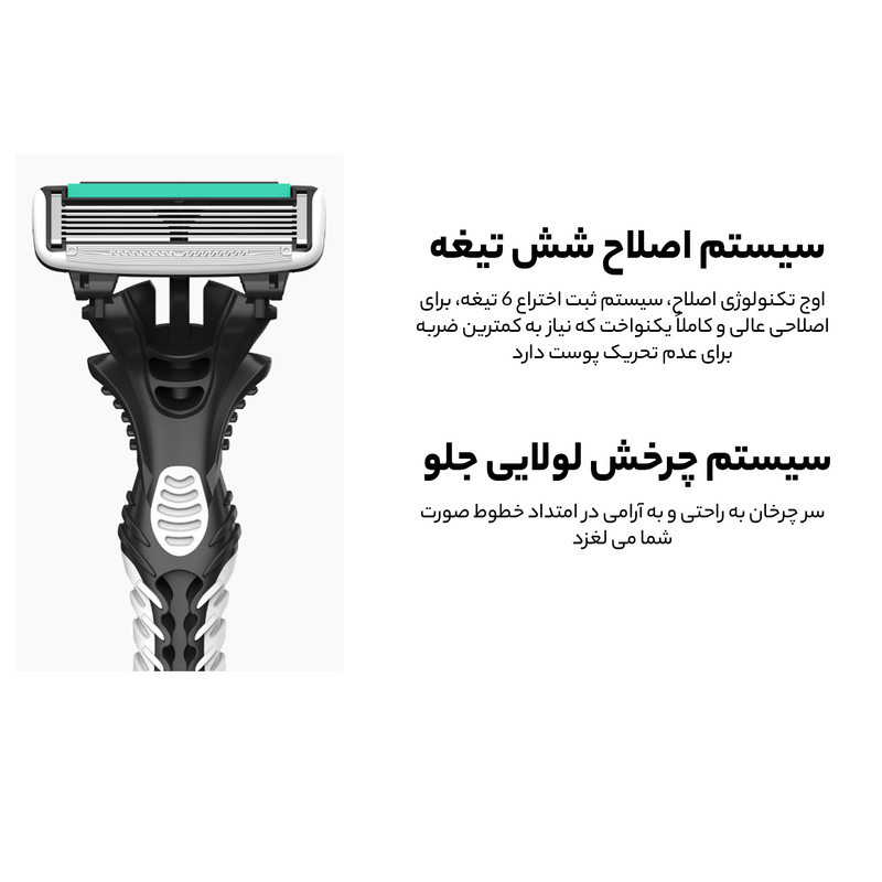 خود تراش دورکو مدل Pace 6 تحت لیسانس بسته 4 عددی