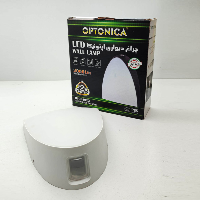 چراغ حیاطی 22 وات اپتونیکا مدل واترپروف IP65