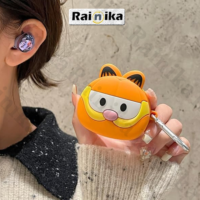کاور رینیکا مدل Buds Funny Garfild مناسب برای کیس هدفون بی سیم سامسونگ Galaxy Buds Live  Buds Pro  buds 2  buds 2 pro  Fe