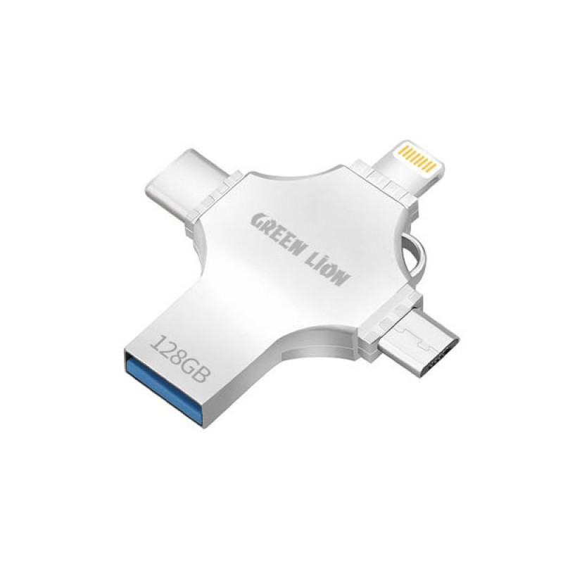 فلش مموری گرین لاین مدل GN4IN1USB128 ظرفیت 128 گیگابایت