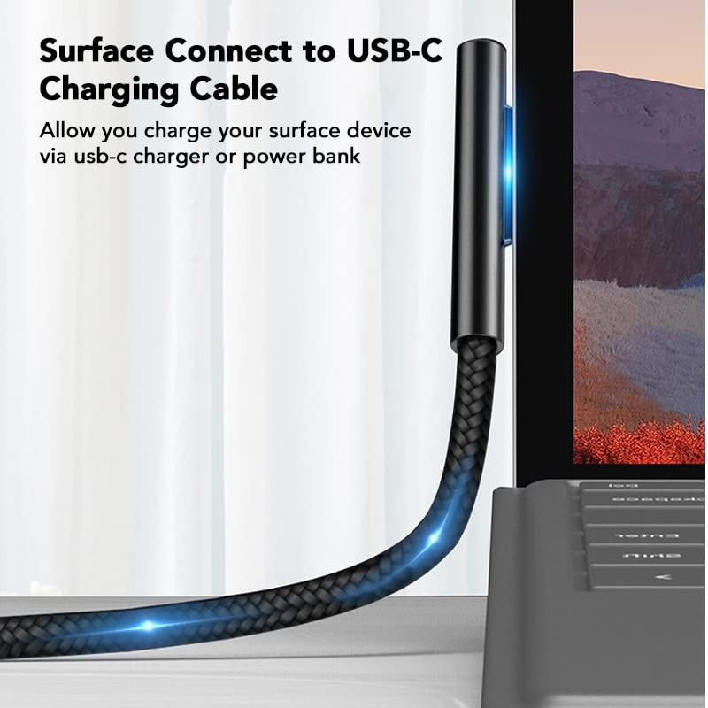 کابل تبدیل USb-c به surface نیهاتا مدل srf-49 طول 1.5 متر