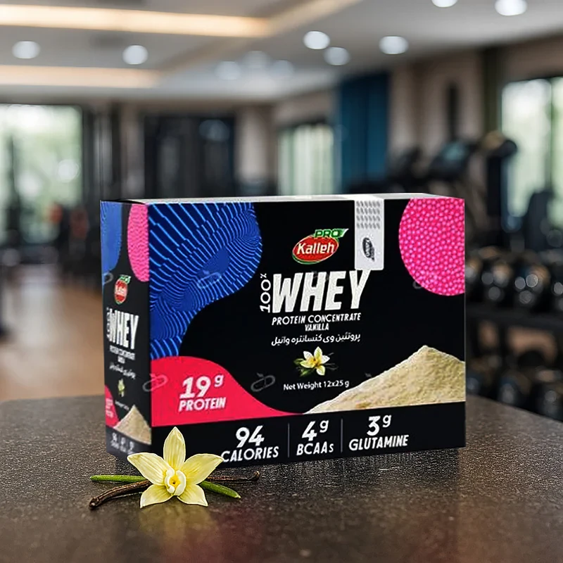 پروتئین وی با طعم وانیل کاله پرو - 25 گرم بسته 12 عددی
