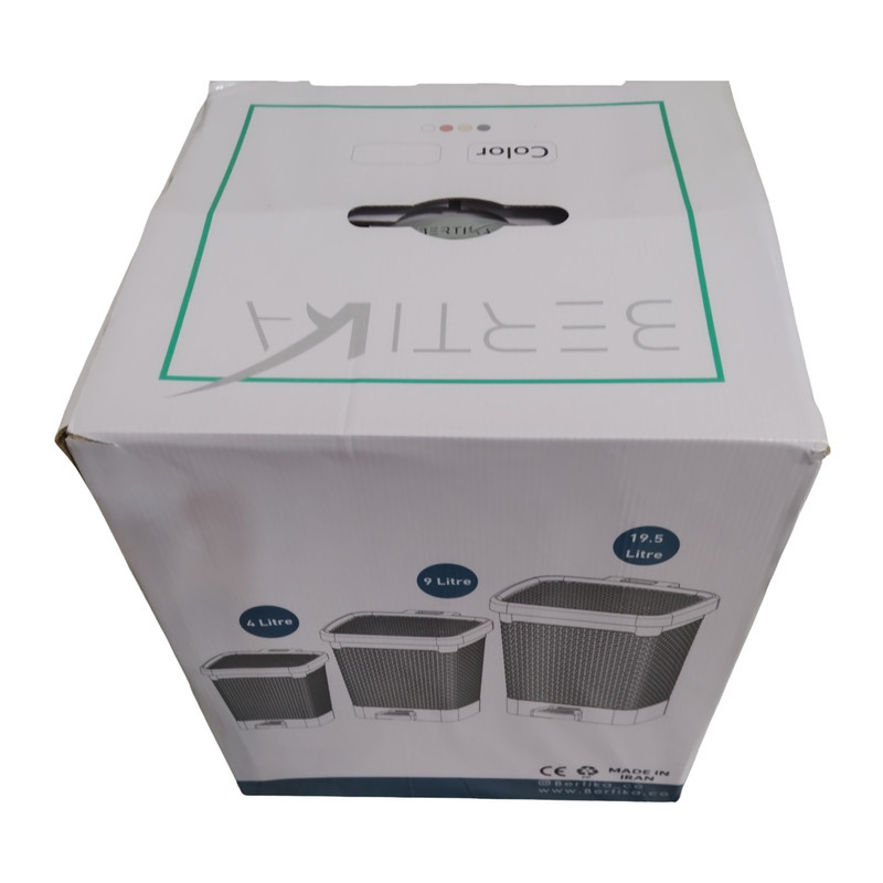 سطل زباله پدالی برتیکا مدل Bert333 مجموعه سه عددی