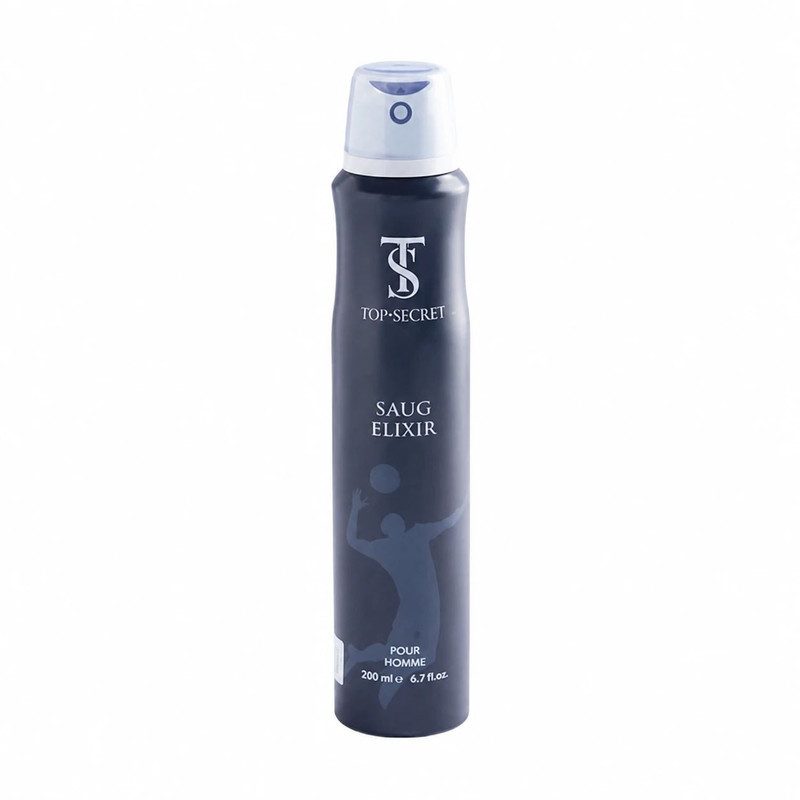 اسپری ضدتعریق مردانه تاپ سکرت مدل Saug Elixir حجم 200 میلی‌لیتر