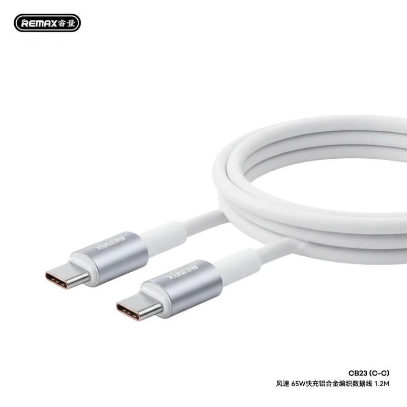 کابل تبدیل USB-C ریمکس مدل SUPER FAST CHARGE- 65W طول 1.2 متر