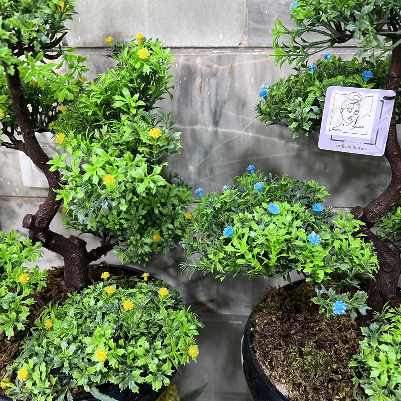 گل مصنوعی مدل بنسای six گلدار