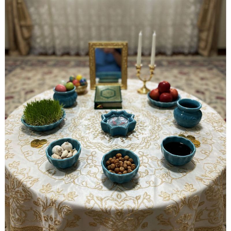 ظرف ماهی هفت سین مدل رزینی