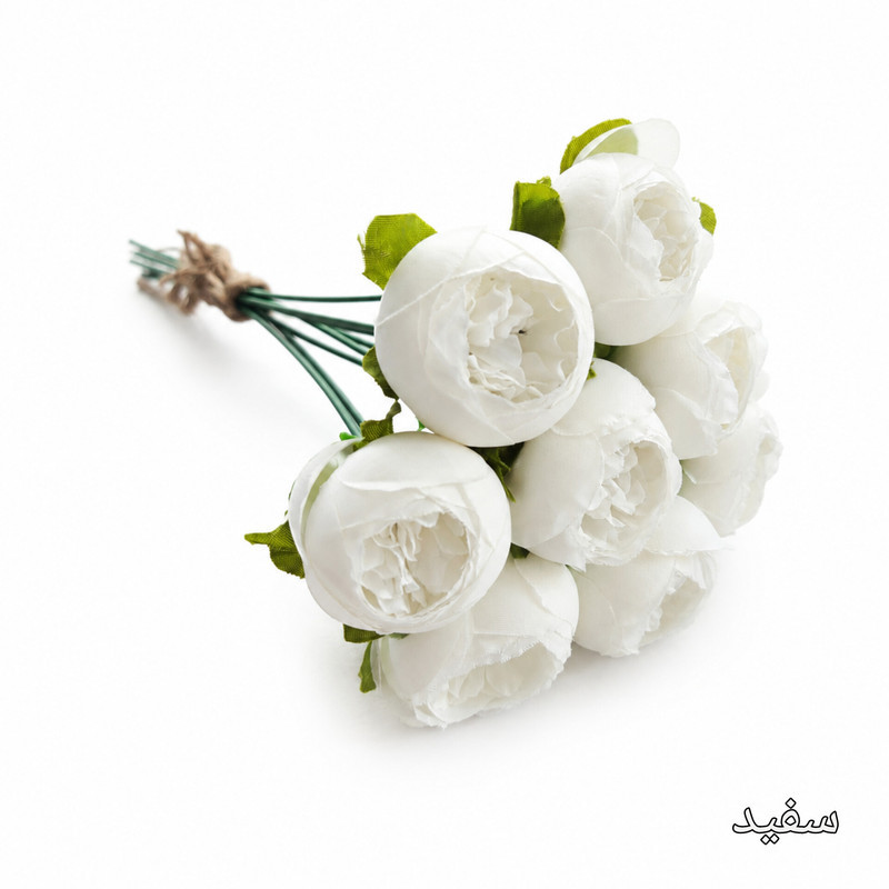 دسته گل مصنوعی مدل پیونی کوچک ۸ شاخه