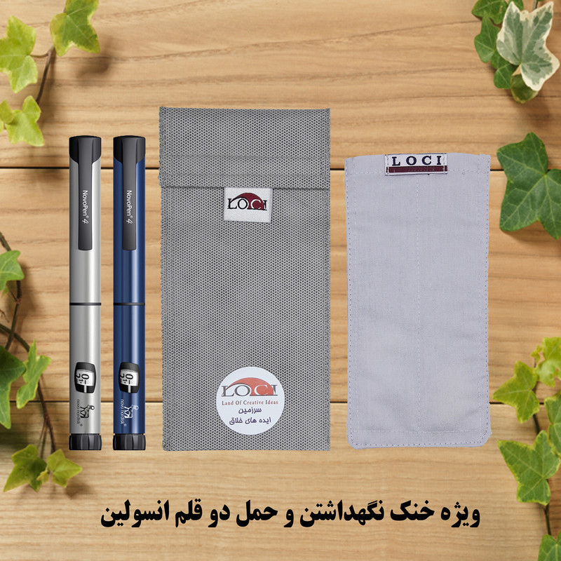 کیف خنک نگهدارنده انسولین لوک آی مدل 2 قلم کد 00 مجموعه 2 عددی