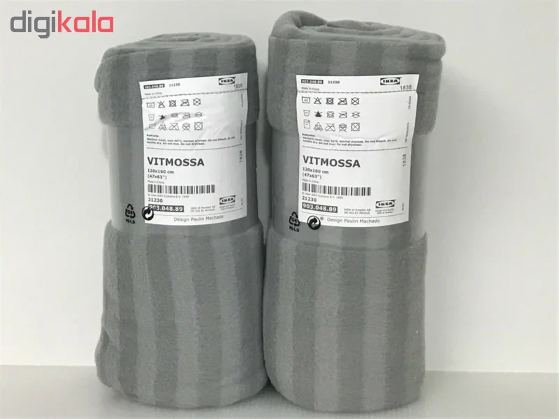 پتو مسافرتی ایکیا مدل VITMOSSA سایز 120×160 سانتیمتر