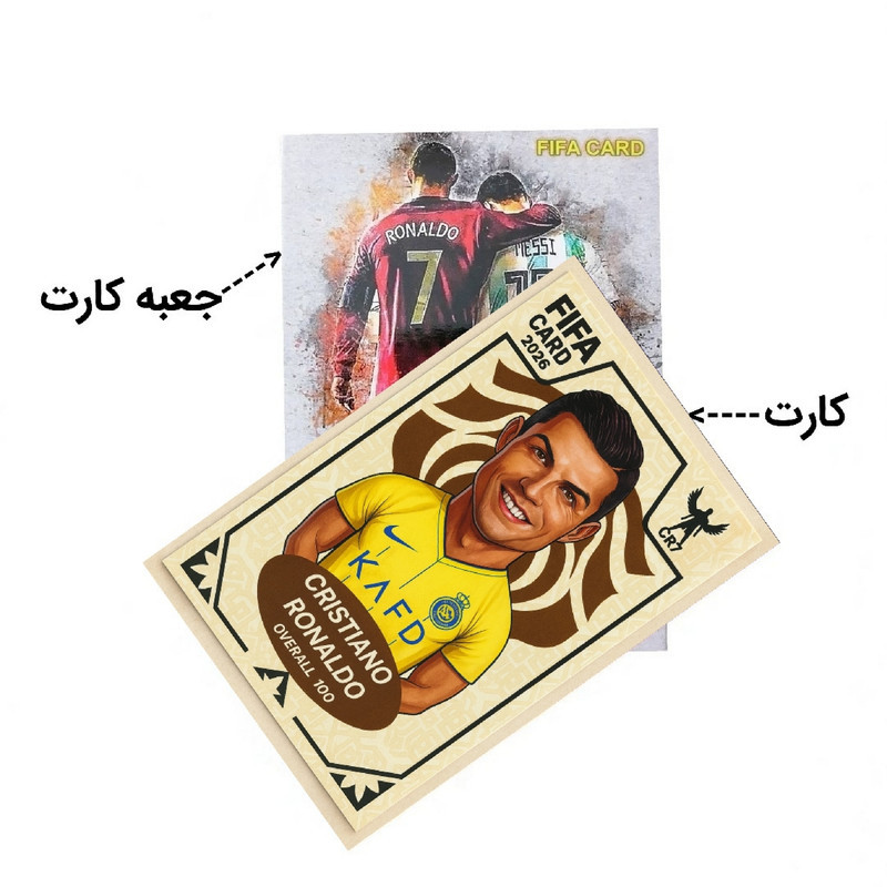 اسباب بازی زینتی مدل کارت فوتبال رونالدو کد 21
