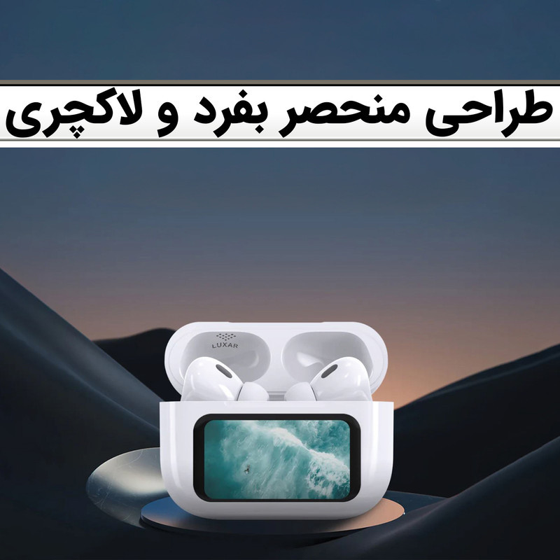 هدفون بلوتوثی لوکسار مدل A9 Pro دارای نویز کنسلینگ فعال (ANC) و نویز کنسلینگ میکروفون (ENC)، درگاه شارژ USB Type-C دارای نمایشگر روی صفحه محفظه شارژ، مقاوم در برابر رطوبت و عرق
